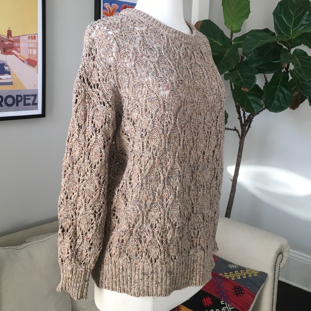 IRO Edina loose fit open weave sweater small